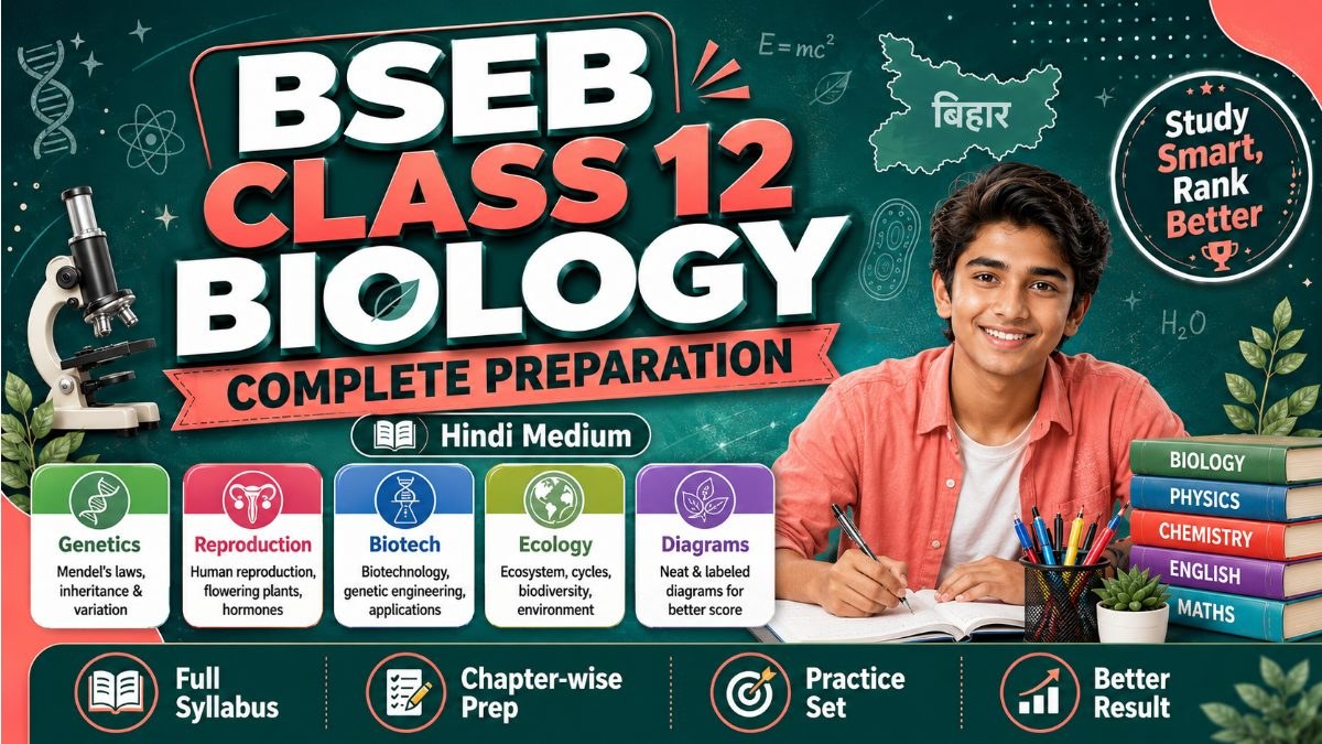 BSEB Class 12 Biology Complete Course